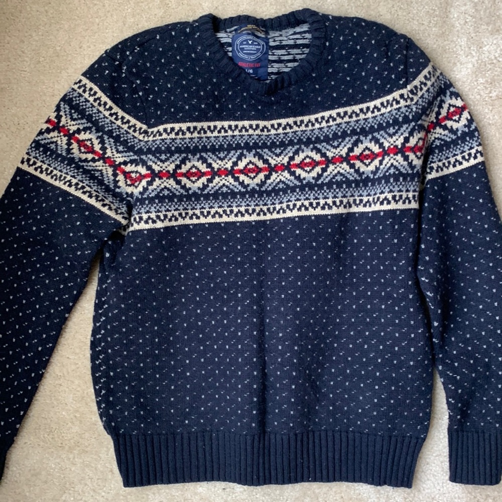 Sweet American eagle sweater / soft. Athletic fit.